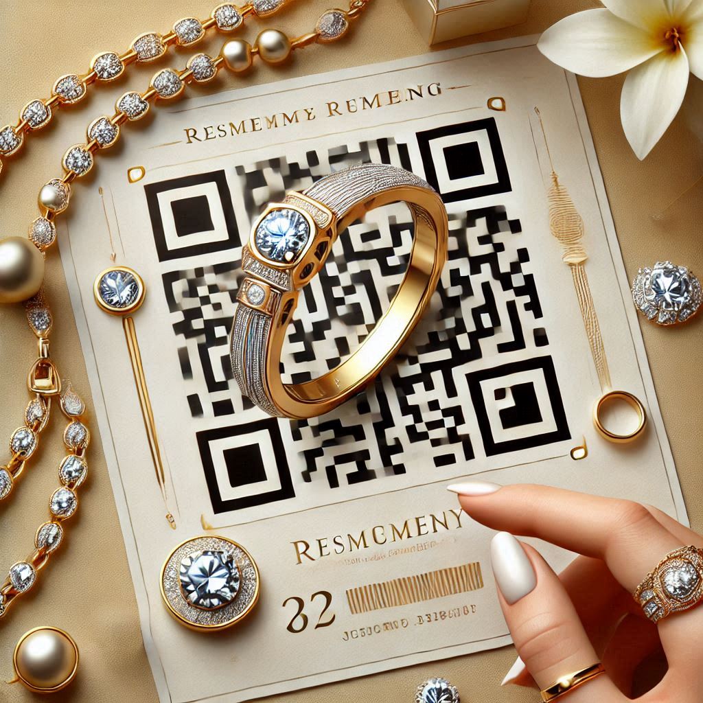 QR کد برای تبلیغات جواهرات